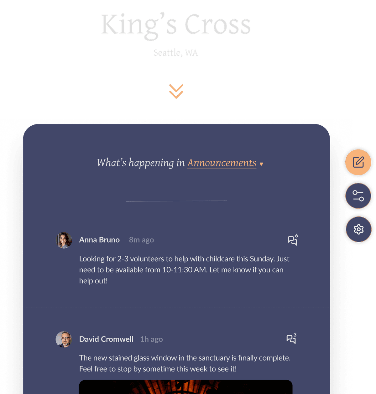 churchthreads app preview